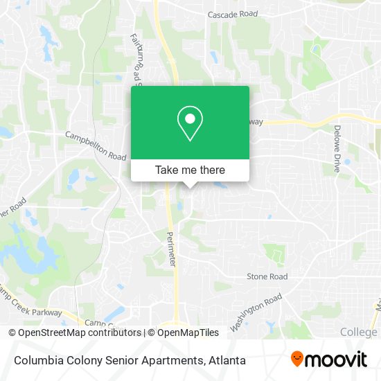 Columbia Colony Senior Apartments map