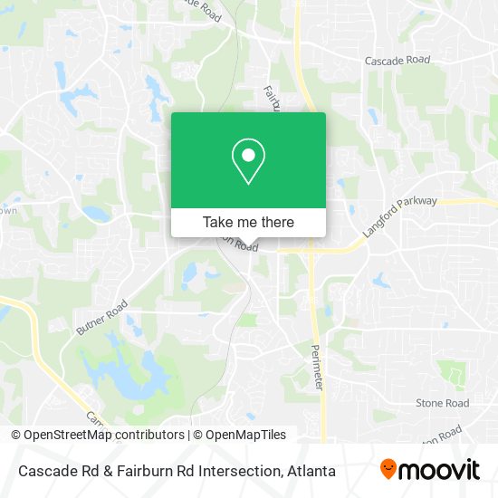 Mapa de Cascade Rd & Fairburn Rd Intersection