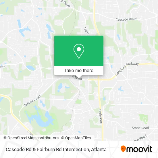 Cascade Rd & Fairburn Rd Intersection map
