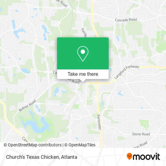 Mapa de Church's Texas Chicken