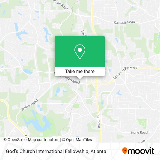 God's Church International Fellowship map