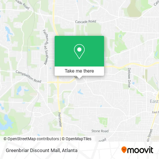 Mapa de Greenbriar Discount Mall
