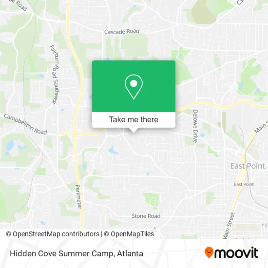 Mapa de Hidden Cove Summer Camp