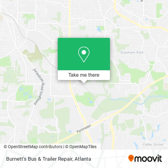 Mapa de Burnett's Bus & Trailer Repair