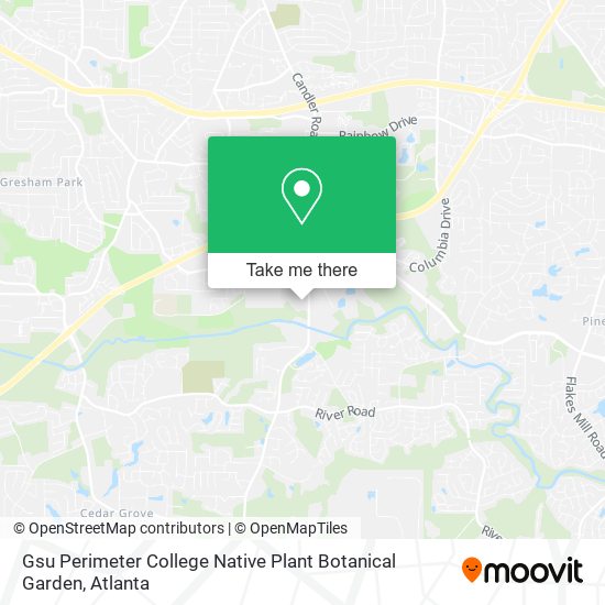 Gsu Perimeter College Native Plant Botanical Garden map