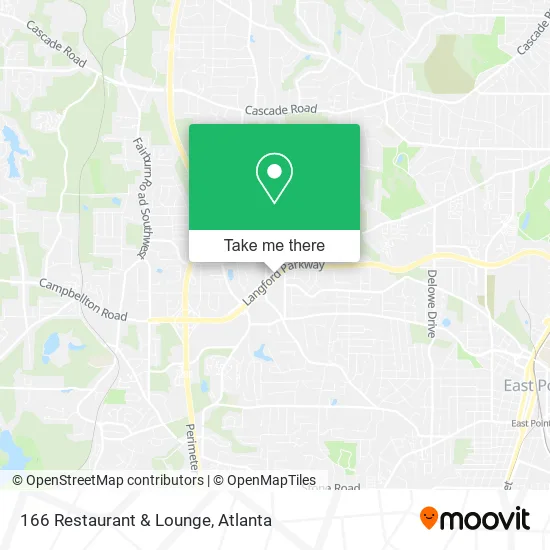 166 Restaurant & Lounge map