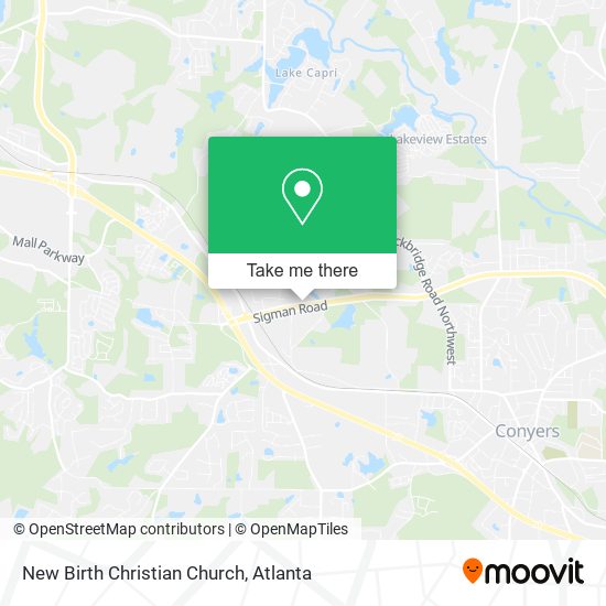 Mapa de New Birth Christian Church