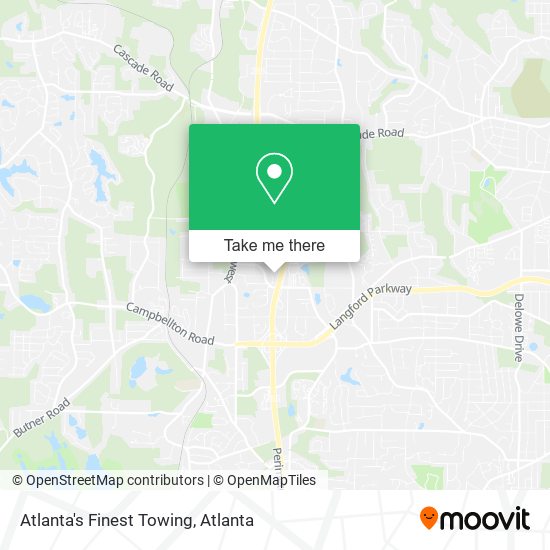 Atlanta's Finest Towing map