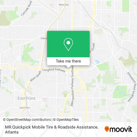 Mapa de MR.Quickpick Mobile Tire & Roadside Assistance