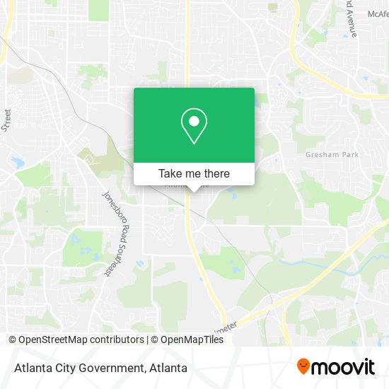 Atlanta City Government map