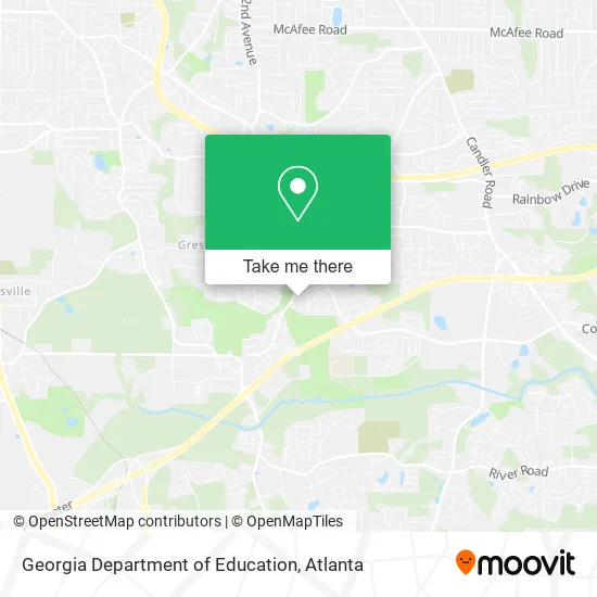 Mapa de Georgia Department of Education