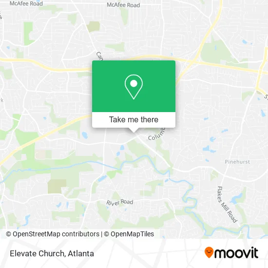 Elevate Church map
