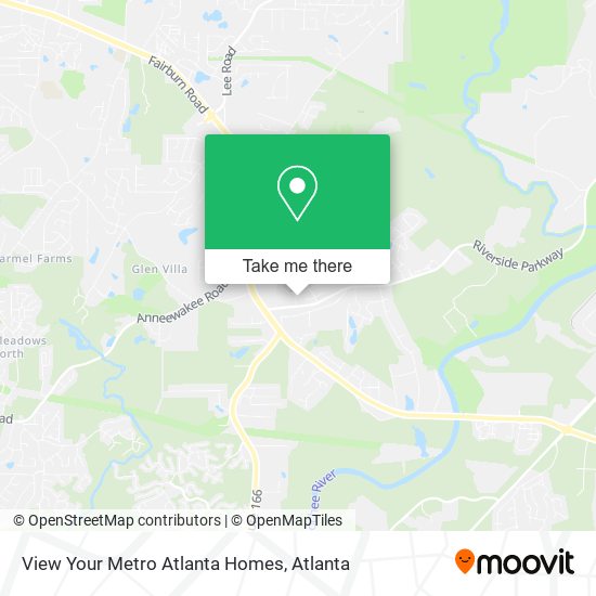 Mapa de View Your Metro Atlanta Homes