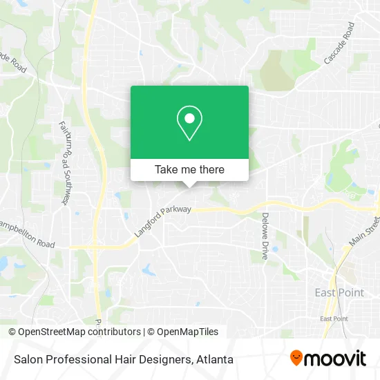 Salon Professional Hair Designers map