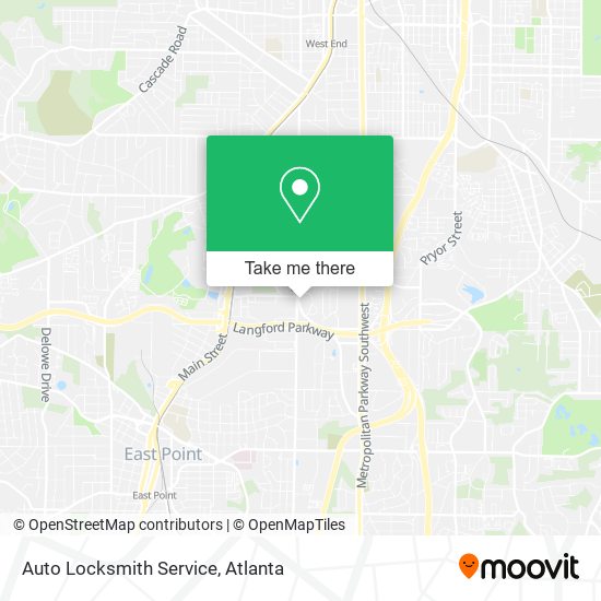 Auto Locksmith Service map