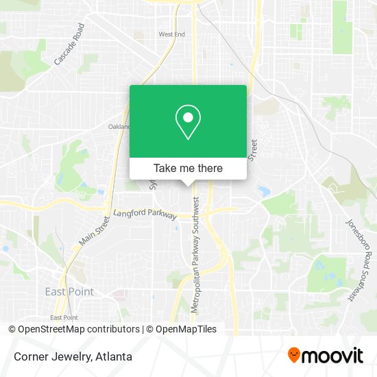 Mapa de Corner Jewelry