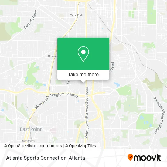 Mapa de Atlanta Sports Connection
