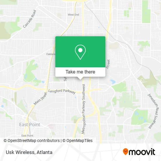 Mapa de Usk Wireless