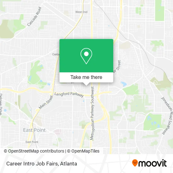 Career Intro Job Fairs map