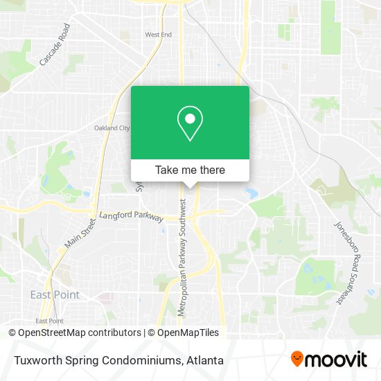 Tuxworth Spring Condominiums map