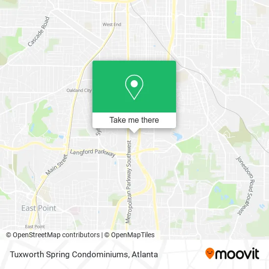 Tuxworth Spring Condominiums map