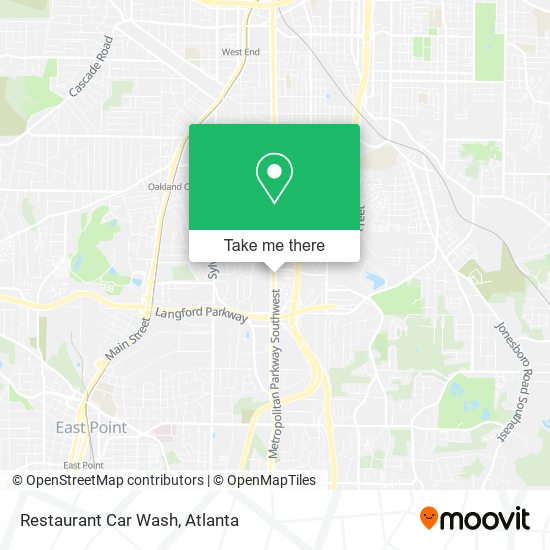 Mapa de Restaurant Car Wash