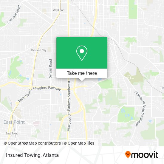 Insured Towing map