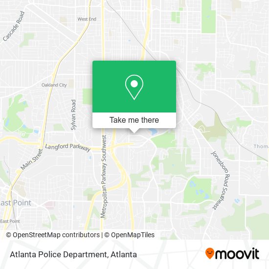 Atlanta Police Department map