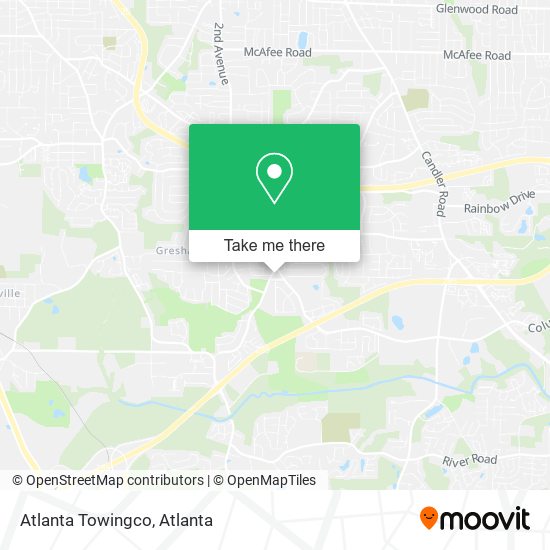 Mapa de Atlanta Towingco