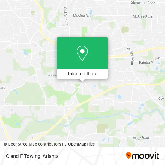 Mapa de C and F Towing