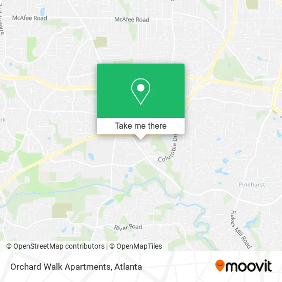 Orchard Walk Apartments map