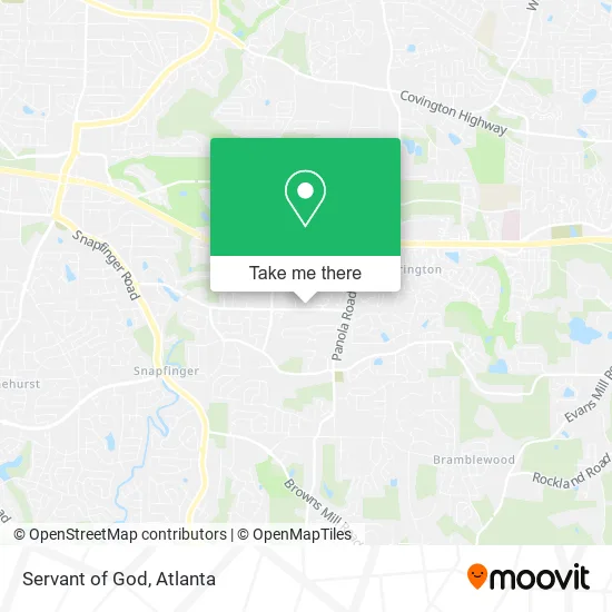 Mapa de Servant of God