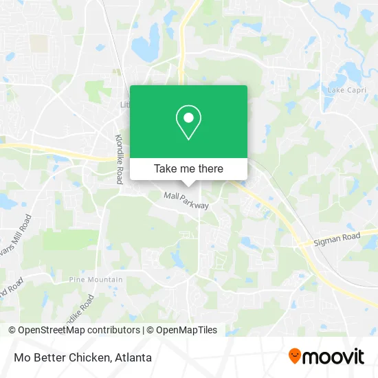Mo Better Chicken map