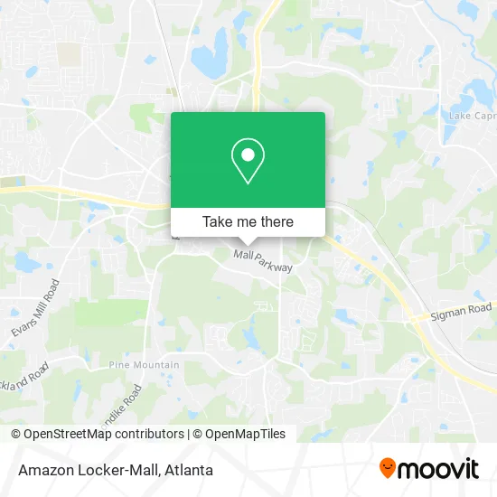 Amazon Locker-Mall map