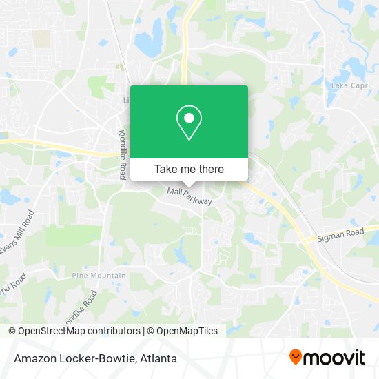 Mapa de Amazon Locker-Bowtie