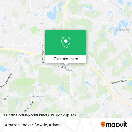 Amazon Locker-Bowtie map