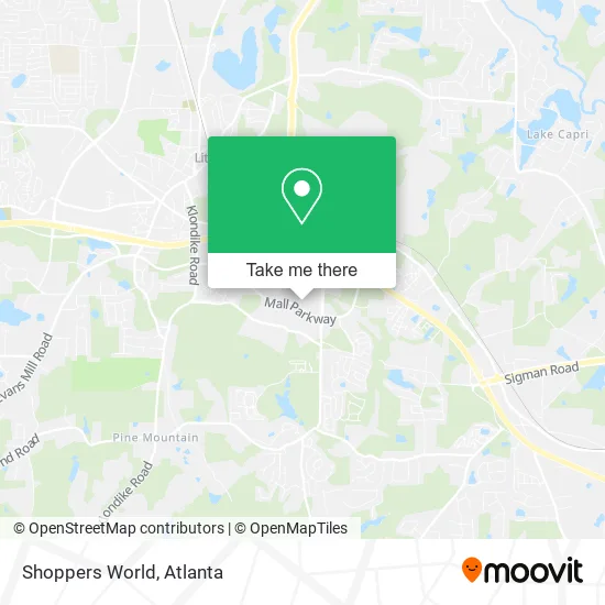 Shoppers World map