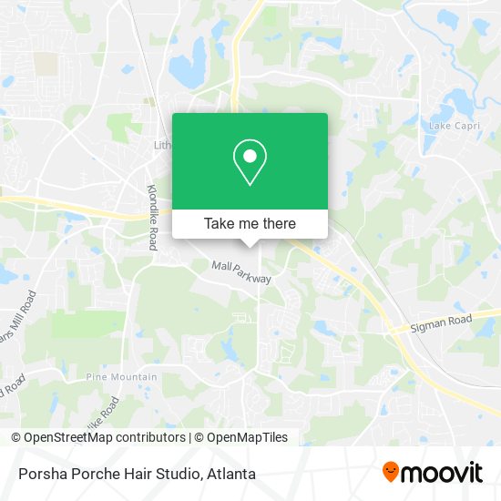 Porsha Porche Hair Studio map