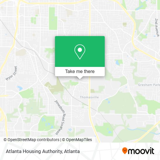 Mapa de Atlanta Housing Authority