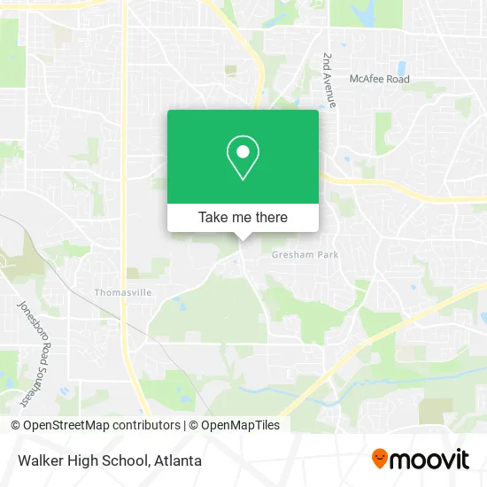 Walker High School map