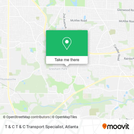 Mapa de T & C T & C Transport Specialist