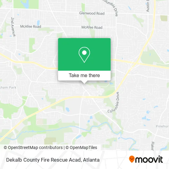 Mapa de Dekalb County Fire Rescue Acad