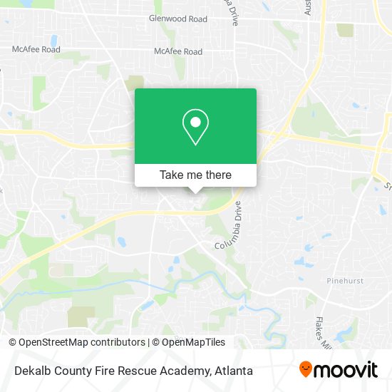 Dekalb County Fire Rescue Academy map