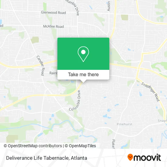 Mapa de Deliverance Life Tabernacle
