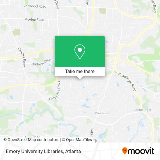 Mapa de Emory University Libraries