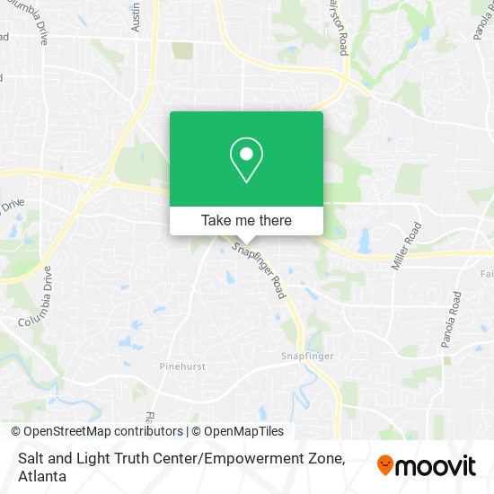 Salt and Light Truth Center / Empowerment Zone map