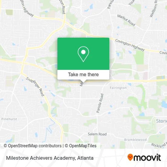 Milestone Achievers Academy map
