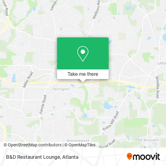 Mapa de B&D Restaurant Lounge