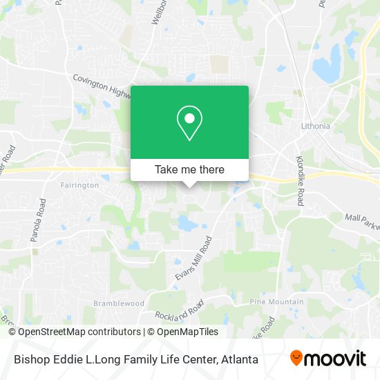 Mapa de Bishop Eddie L.Long Family Life Center