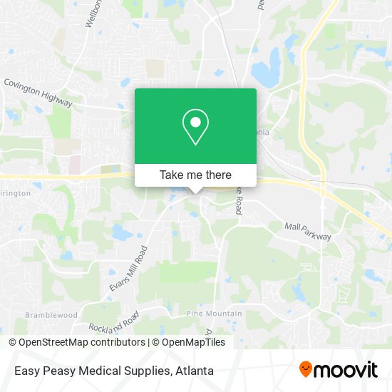 Mapa de Easy Peasy Medical Supplies